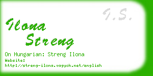 ilona streng business card